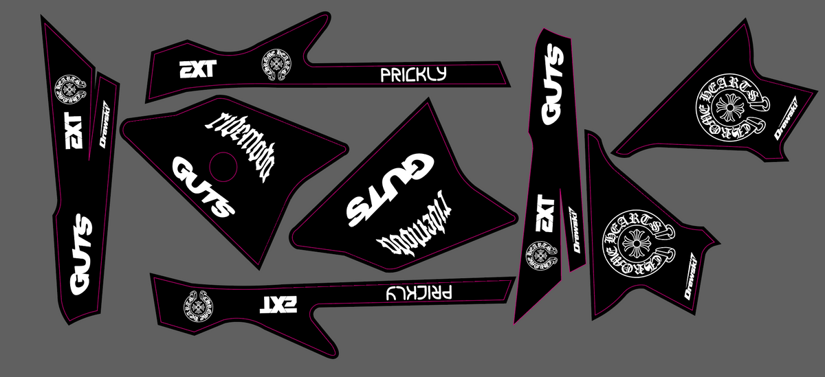 Yozma plastic decals